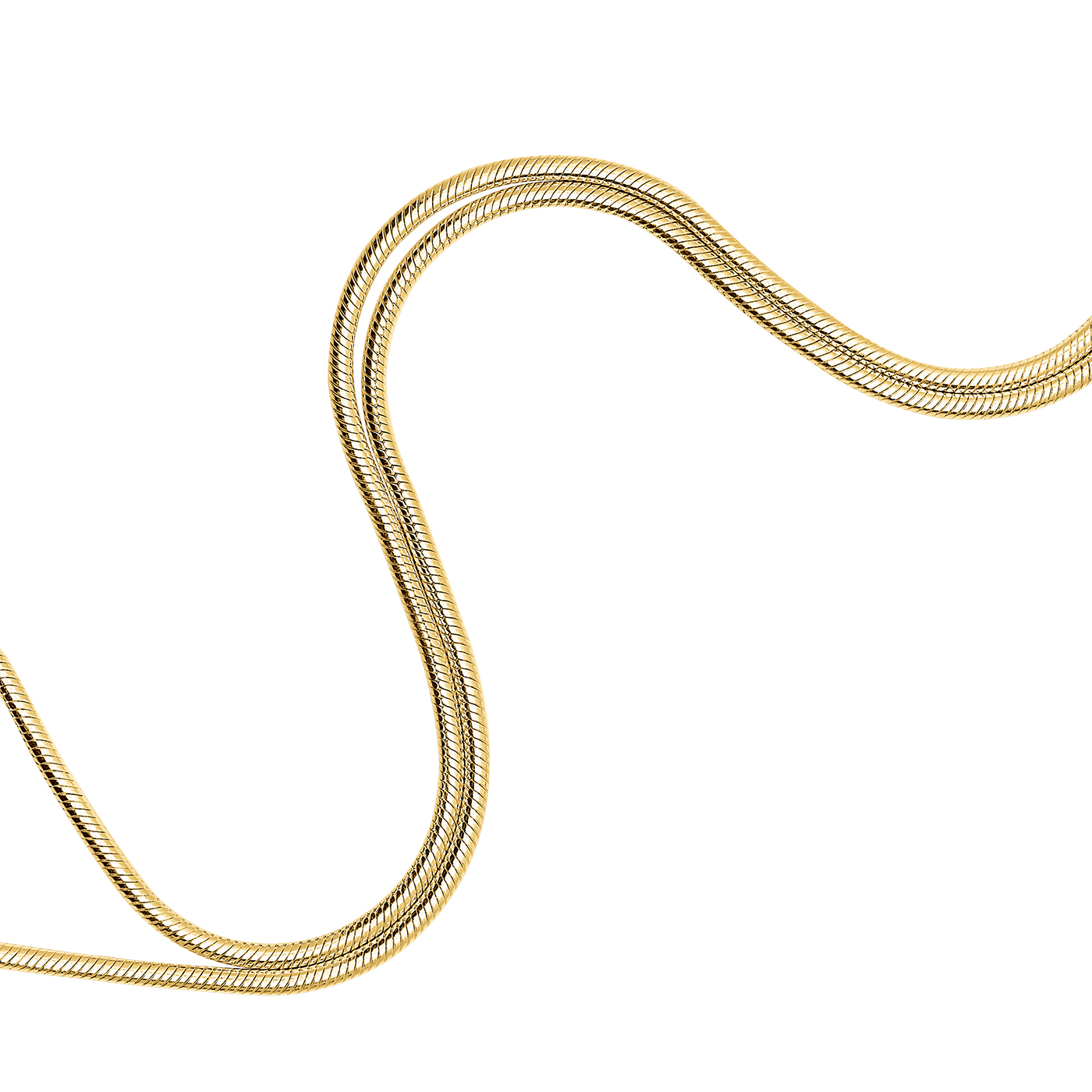Schlangenkette, 585 G, 1,90 mm - 10 cm
