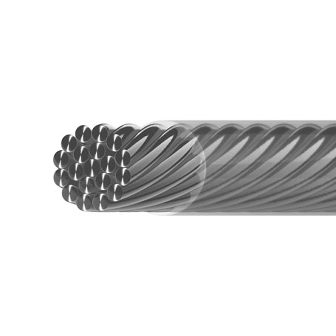 Jewelry Wire Steel Wire, Steel-Coloured, 19 Strands,ø 0.45mm - 9,15 m