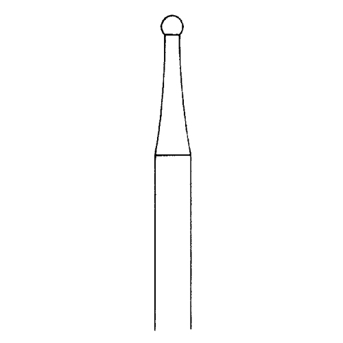 Kugelfräser, Fig. 1, ø 1,7 mm - 1 Stück