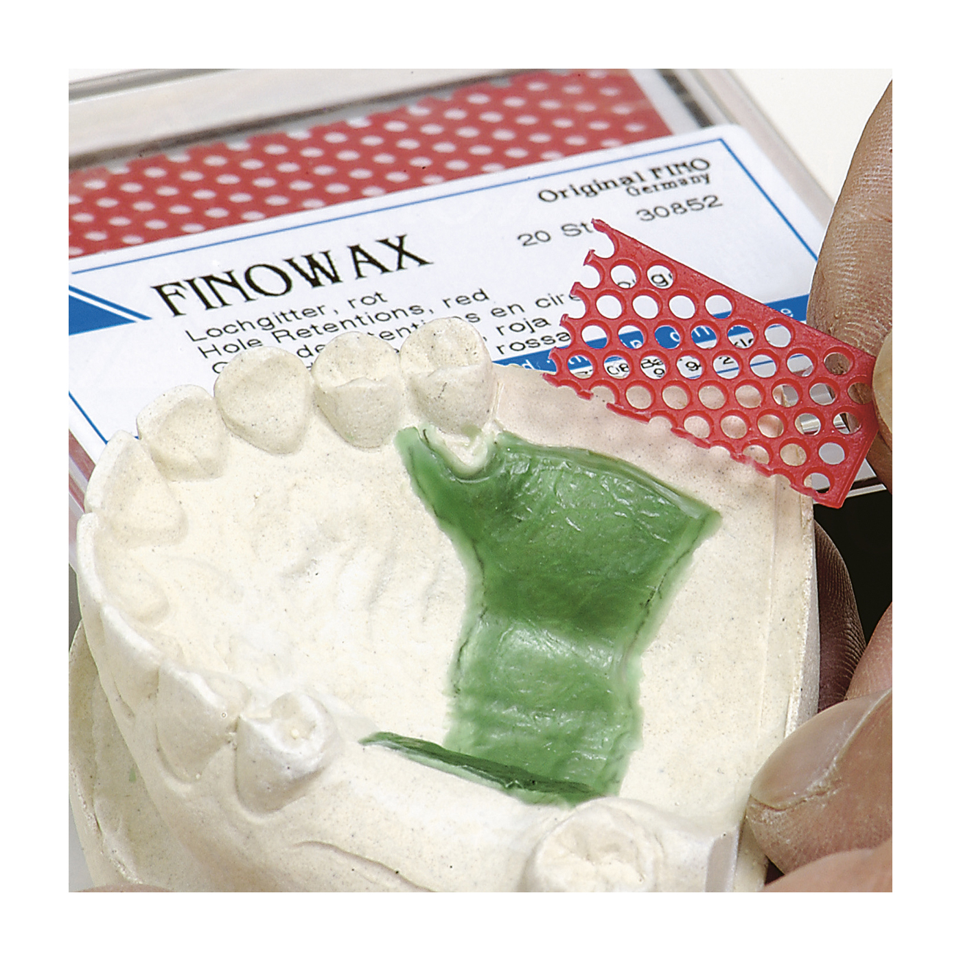 FINOWAX preformed wax patterns, punched grids - 20 pieces