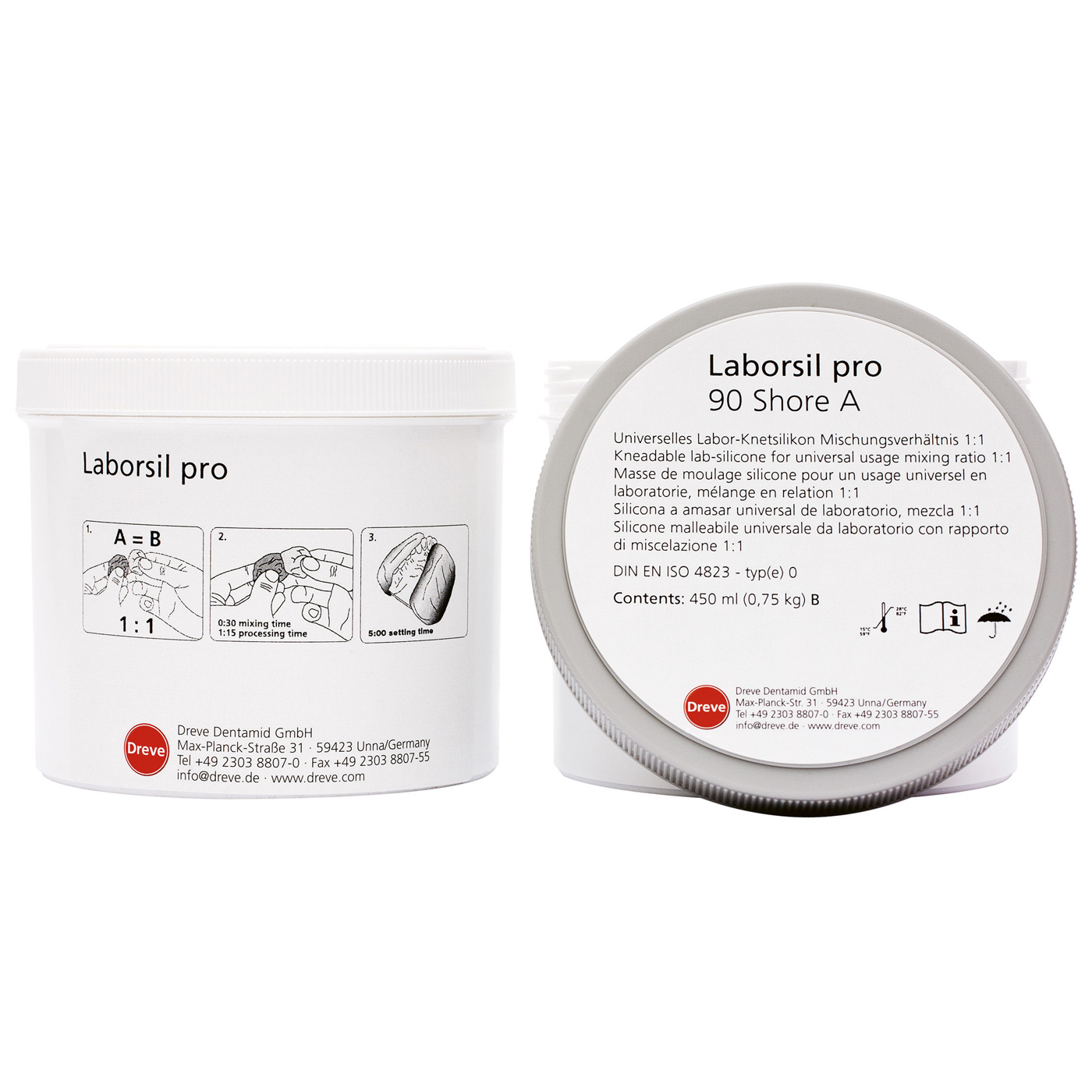 Laborsil pro 90 Silicone Putty - 2 x 450 ml