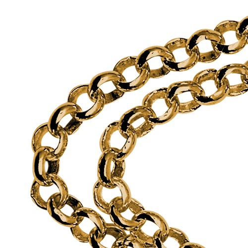 Pea Chain, 585G, 2.0 mm, 50 cm - 1 piece