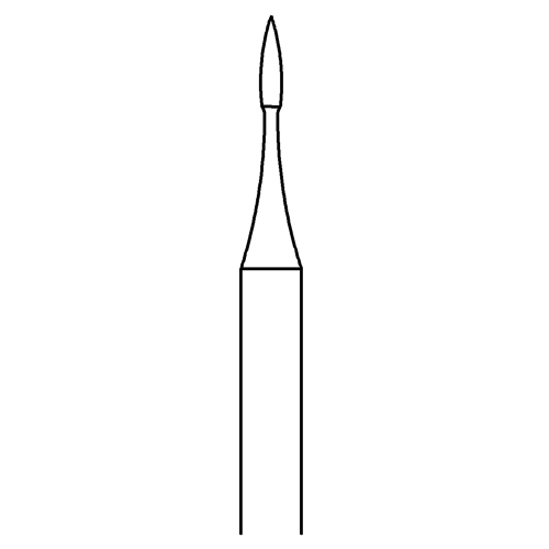 Flammenfräser, Fig. 48, ø 0,8 mm - 1 Stück