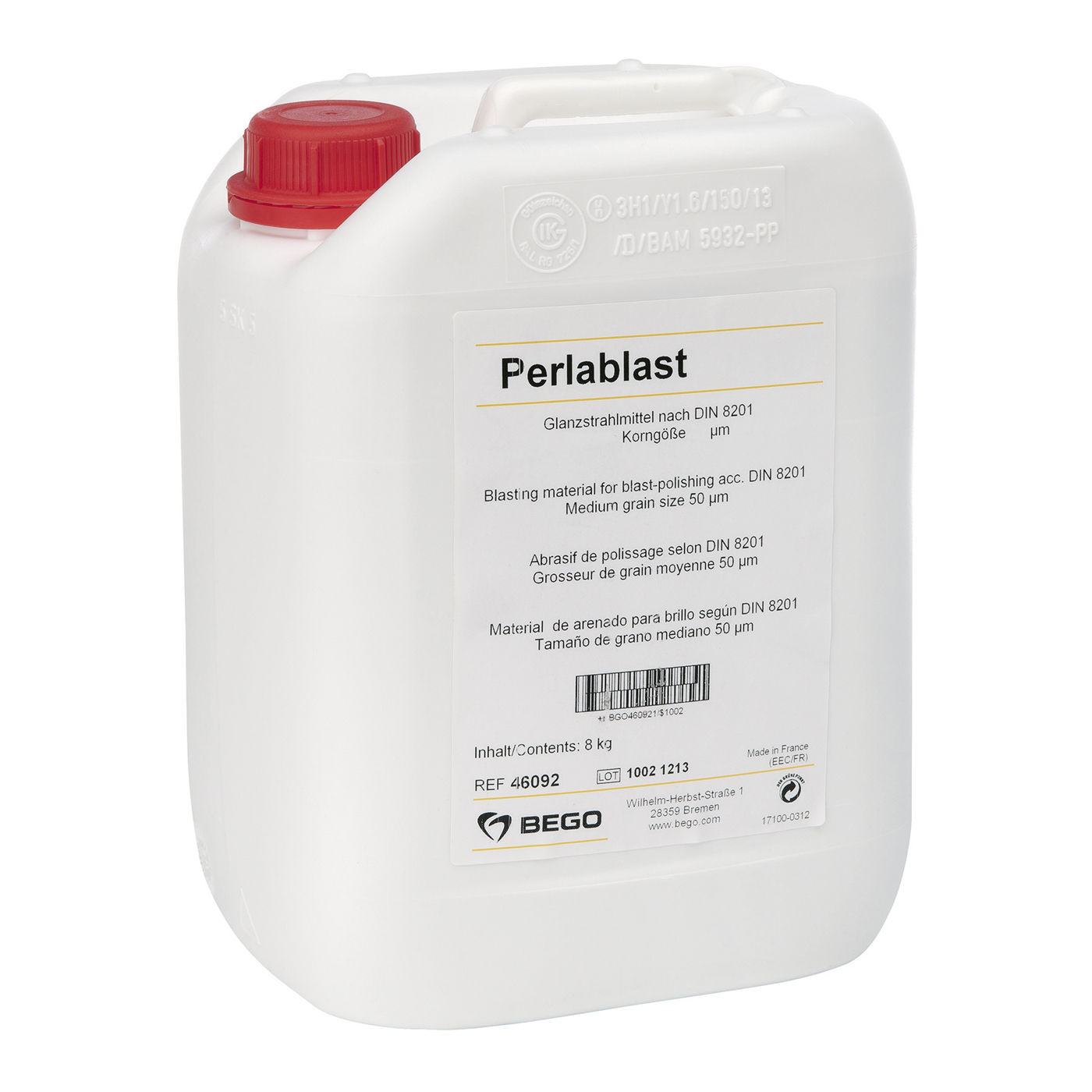 Bego Perlablast Strahlmittel, 125 µm - 8 kg