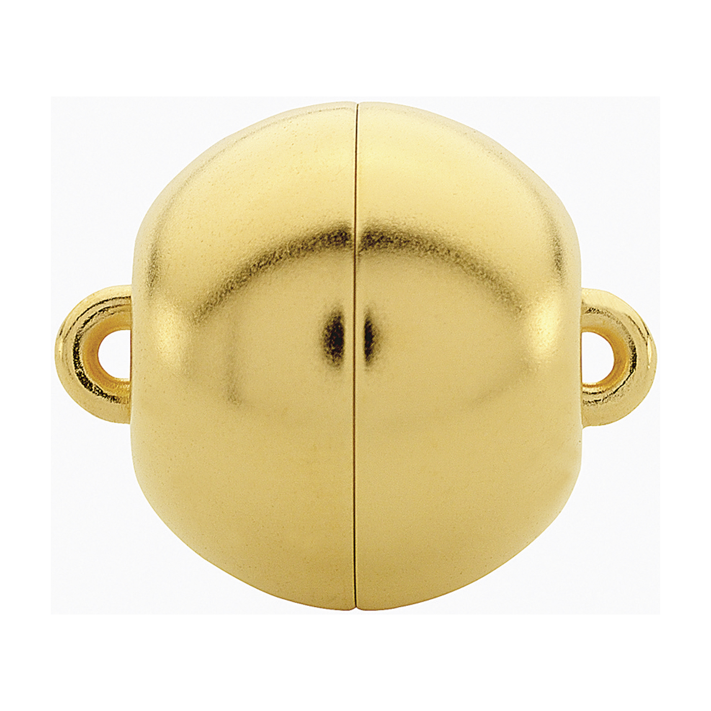 classicLine Magnetic Clasp,Ball,925Ag Gold-Pl.Polished,ø16mm - 1 piece