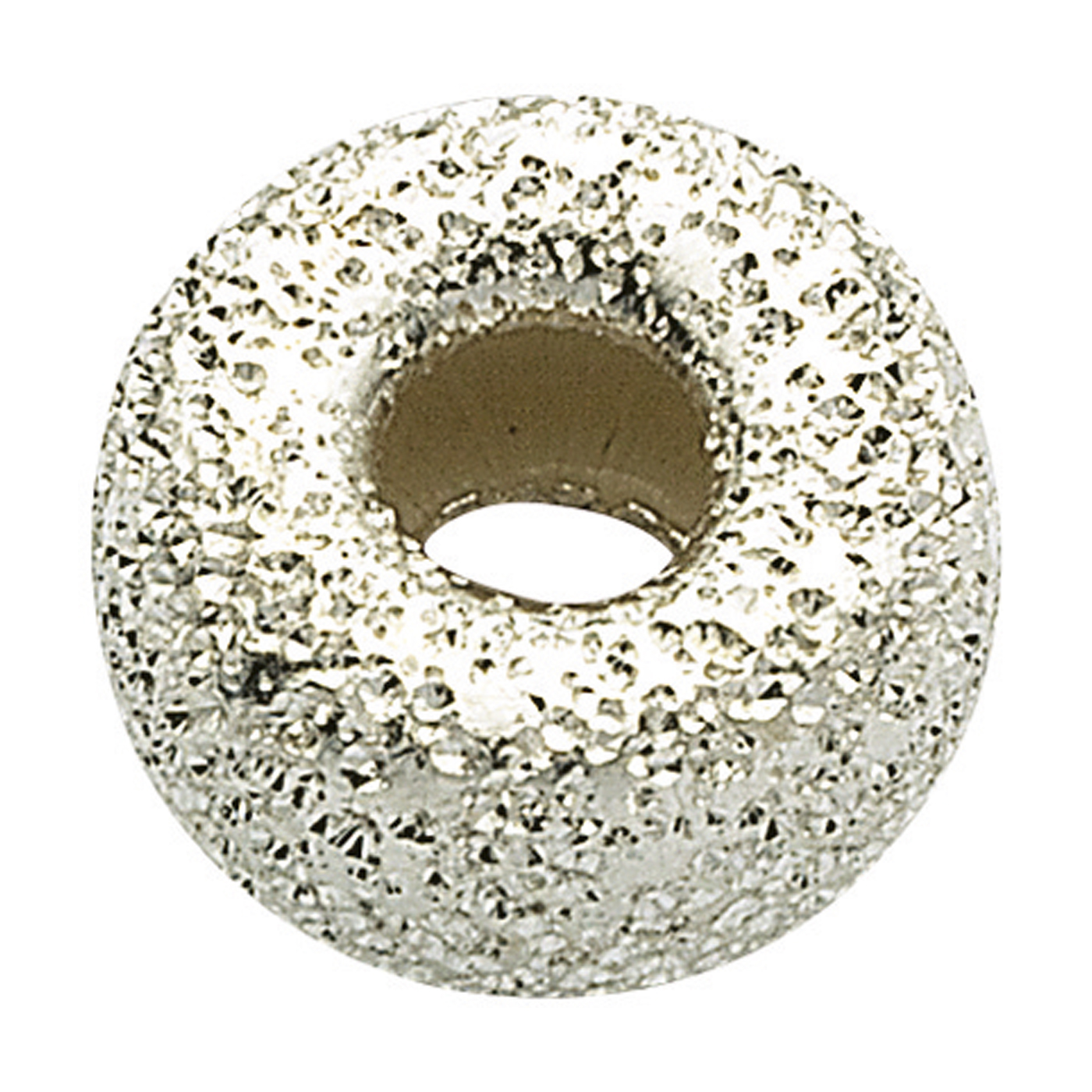 Circular Holder, 925Ag Diamond-Studded, ø 5 x 2.6 mm - 1 piece