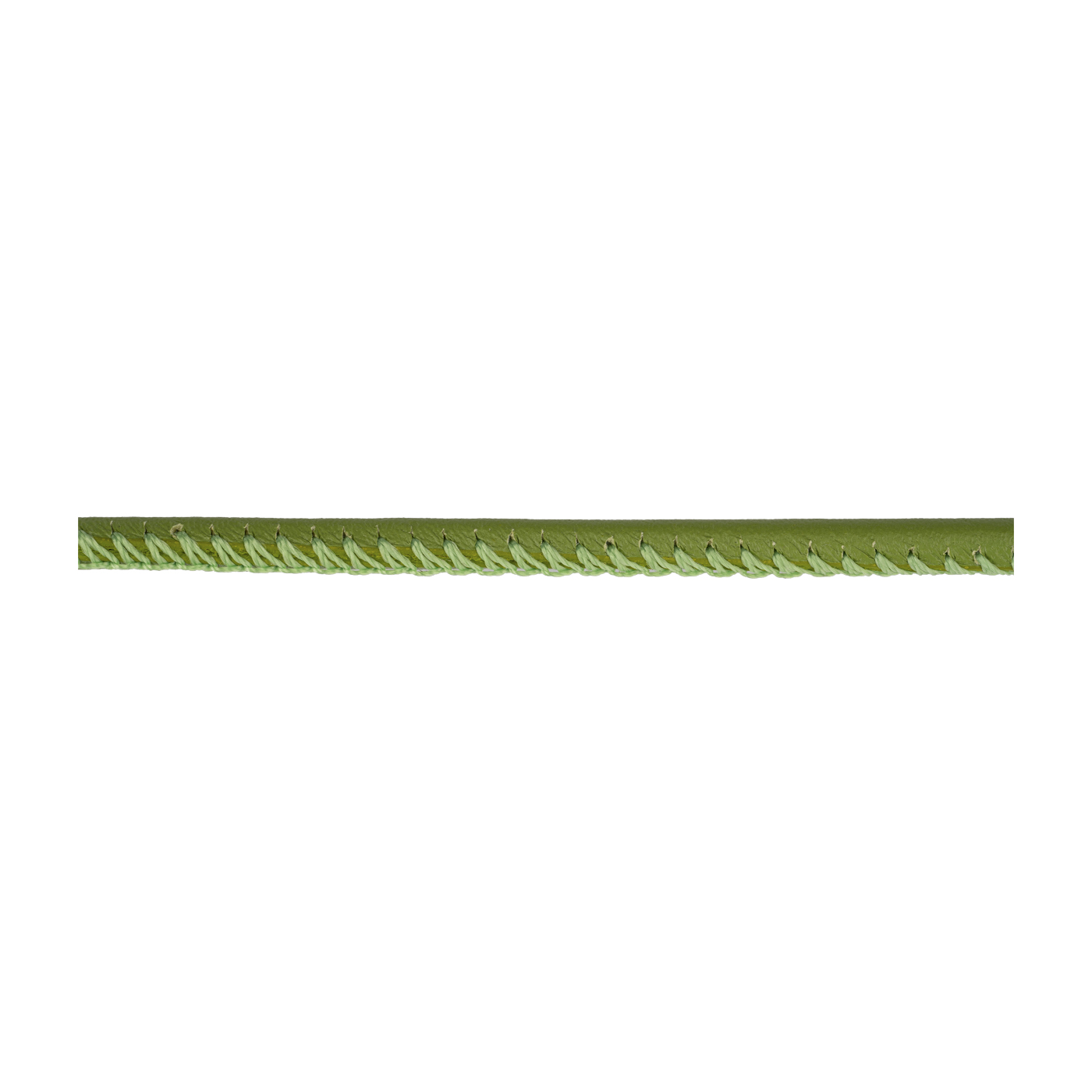 Lederband, apfelgrün, ø 5 mm, aus Kalbsleder - 1 m