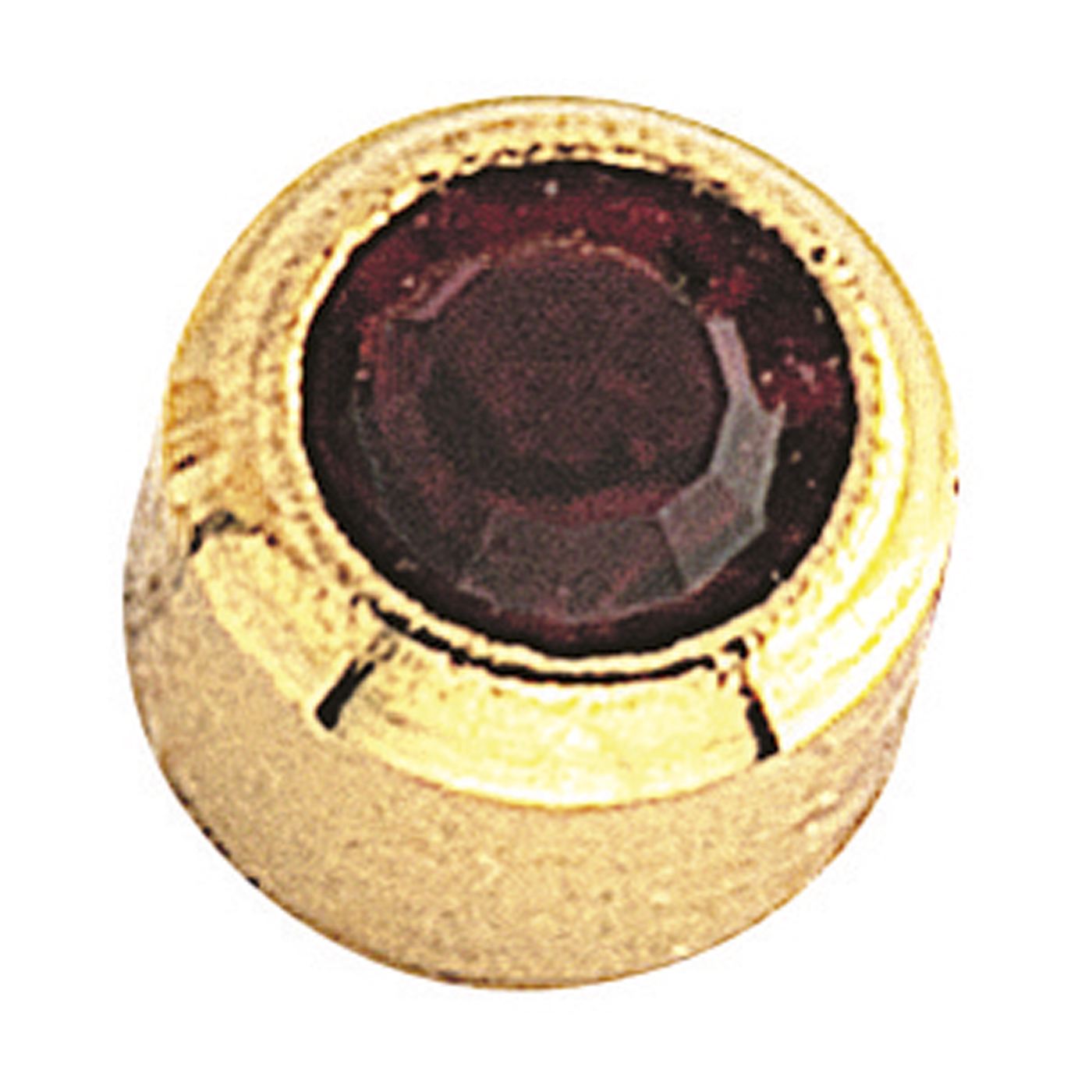 Plus System First Studs, Gold-Plated, Garnet, ø 3.95 mm - 12 x 2 pieces