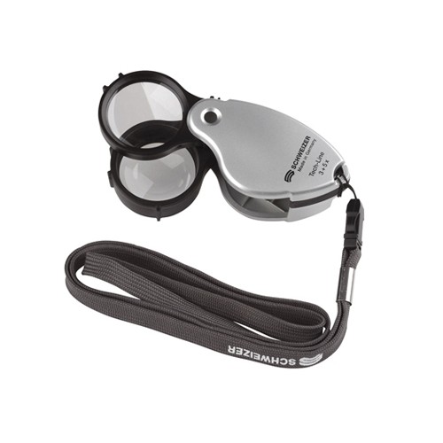 Tech-Line Multi Lanyard Folding Magnifier, 3x + 3x + 3x - 1 piece