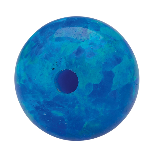 Opal Imitation Ball, Green, ø 10 mm, Drilled - 1 piece