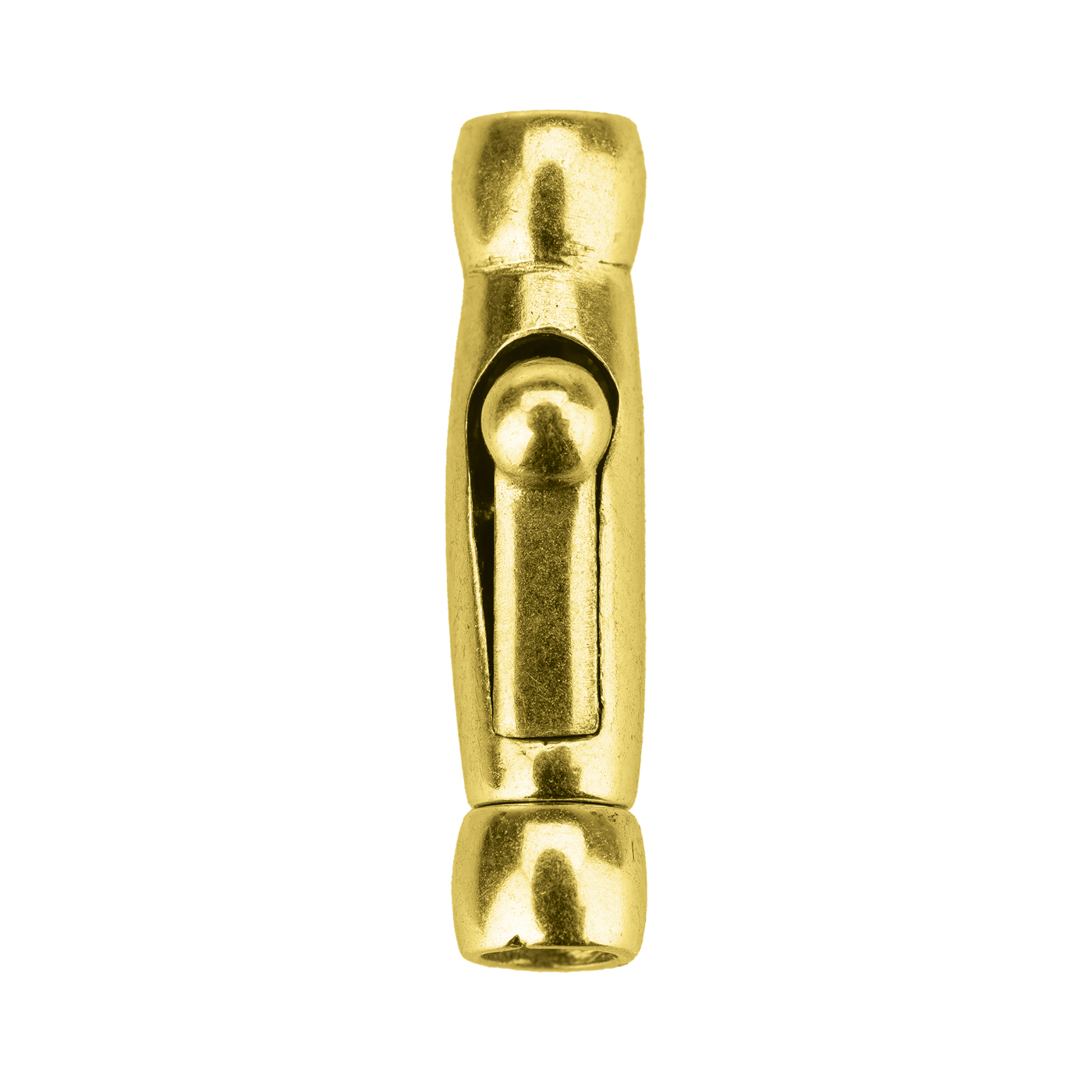 Krokodilverschluss, 925 Ag vergoldet, Innen-ø 2,5 mm - 1 Stück