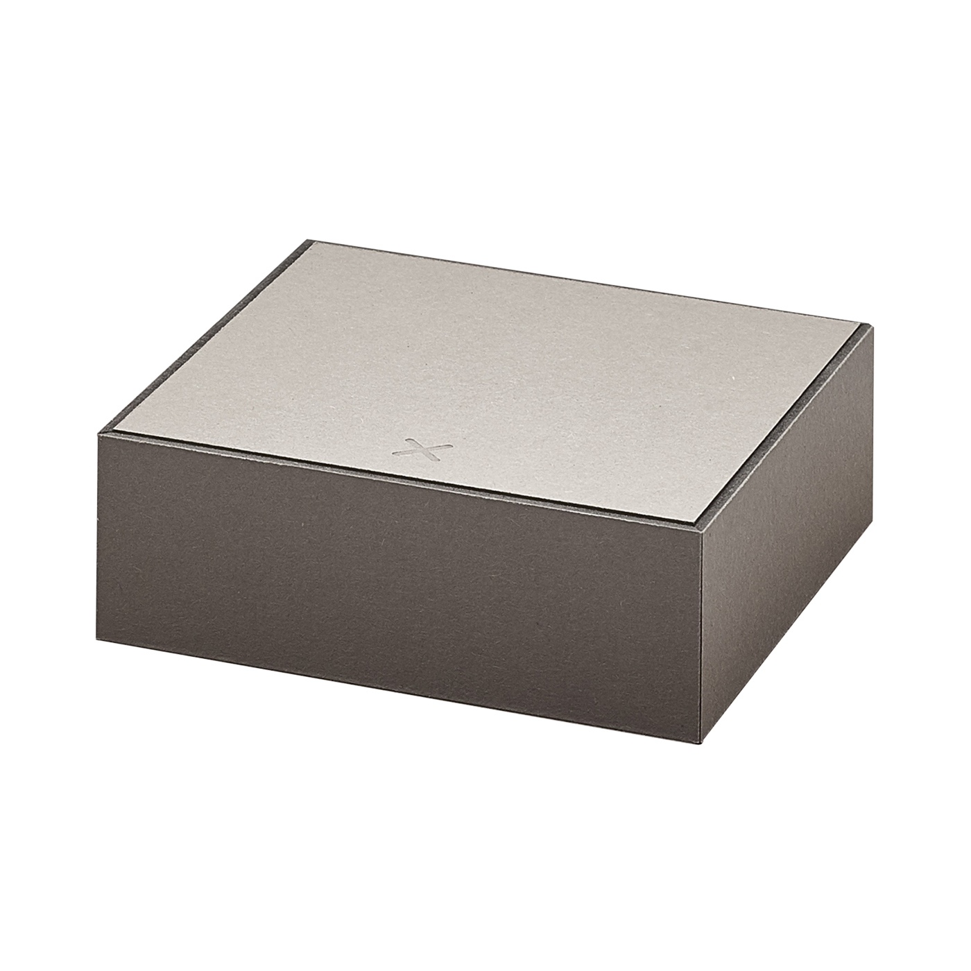 PICA-Design Schmucketui "Flipbox", grau, 90 x 90 x 30 mm - 1 Stück