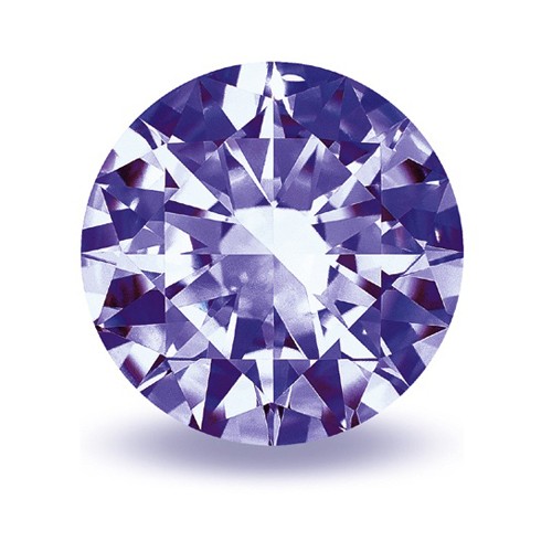 Zirconia, Violet, Brilliant Cut, ø 18.00 mm - 1 piece