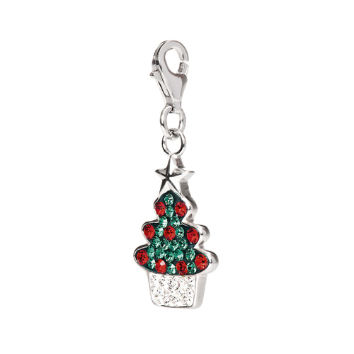 Charms Charm, Fir Tree, 925Ag - 1 piece