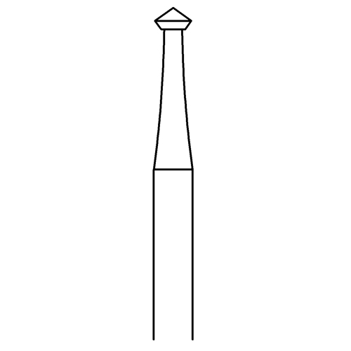 Doppelkegelfräser, Fig. 414, 90°, ø 2,2 mm - 1 Stück