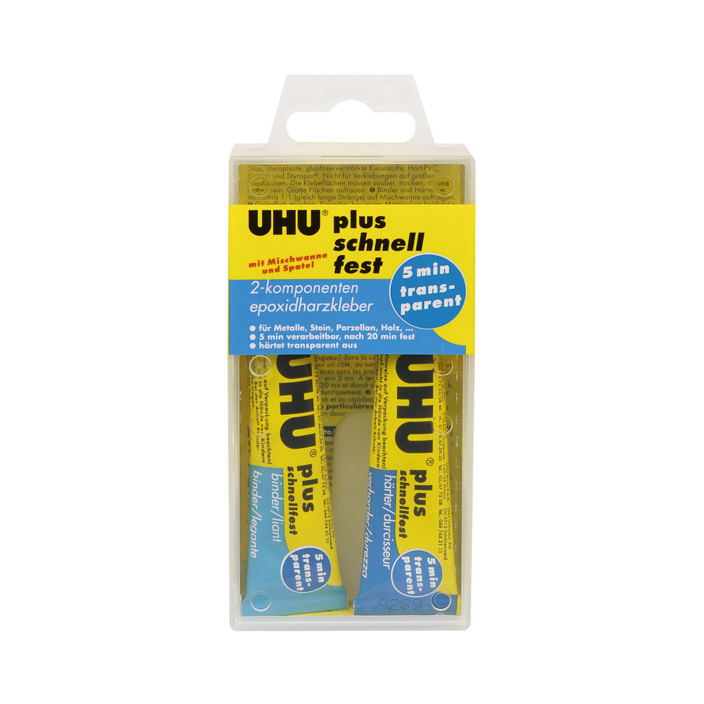 UHU plus schnellfest 2-Komponenten-Epoxidharzkleber, 35 ml - 35 g