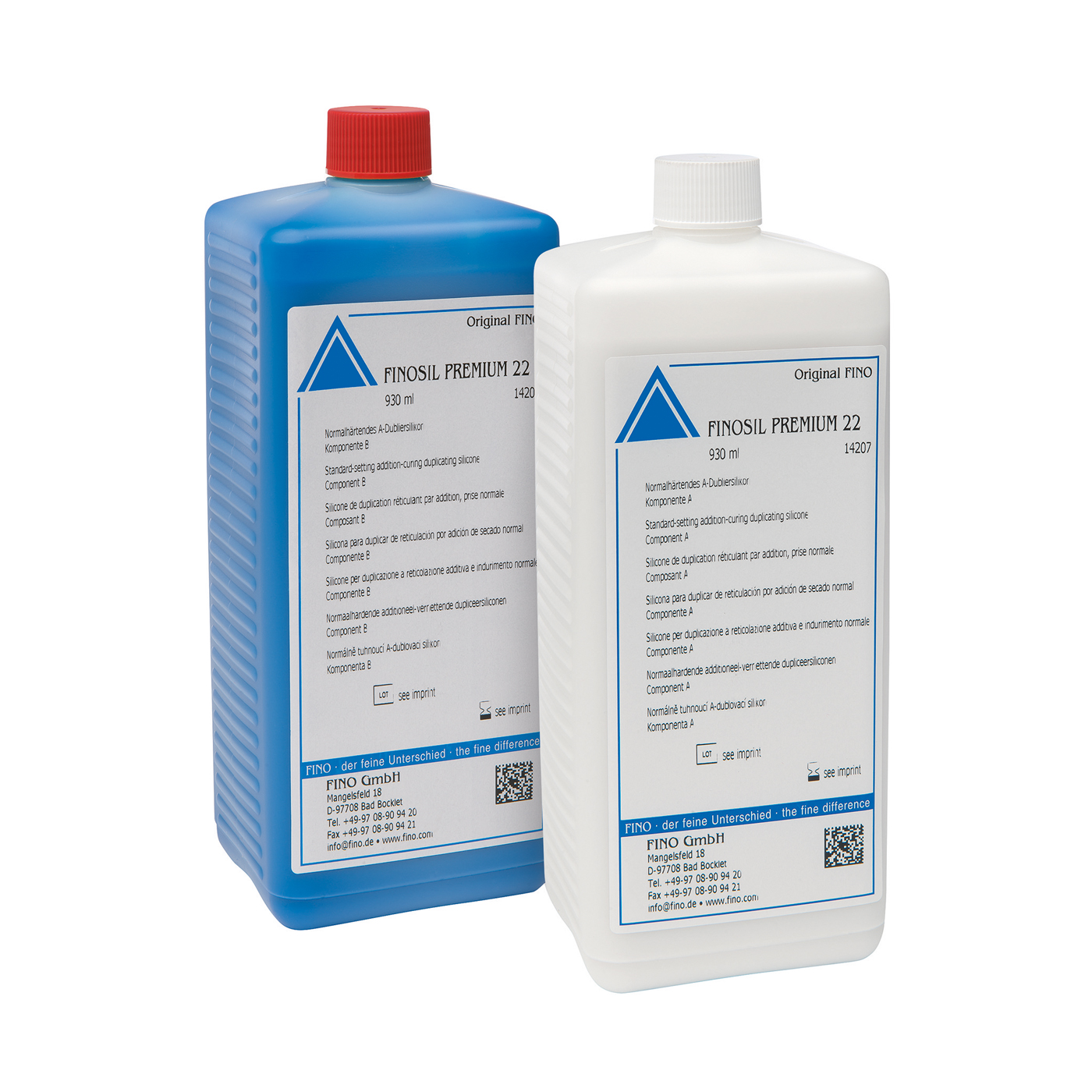 FINOSIL PREMIUM 22 Duplicating Silicone, A+B - 2 x 930 ml