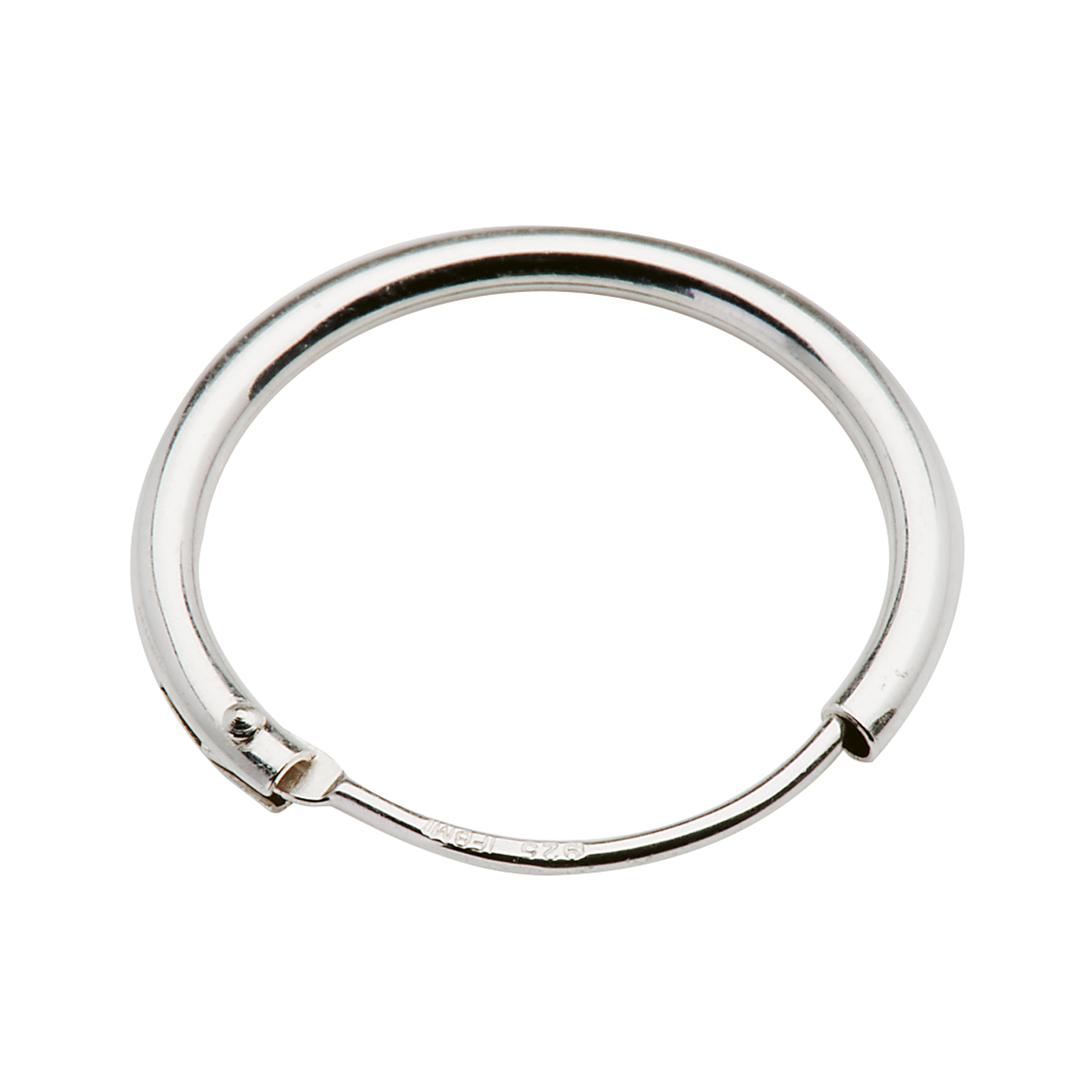 Endless Hoop Earring, 925Ag, ø 15 mm - 1 piece