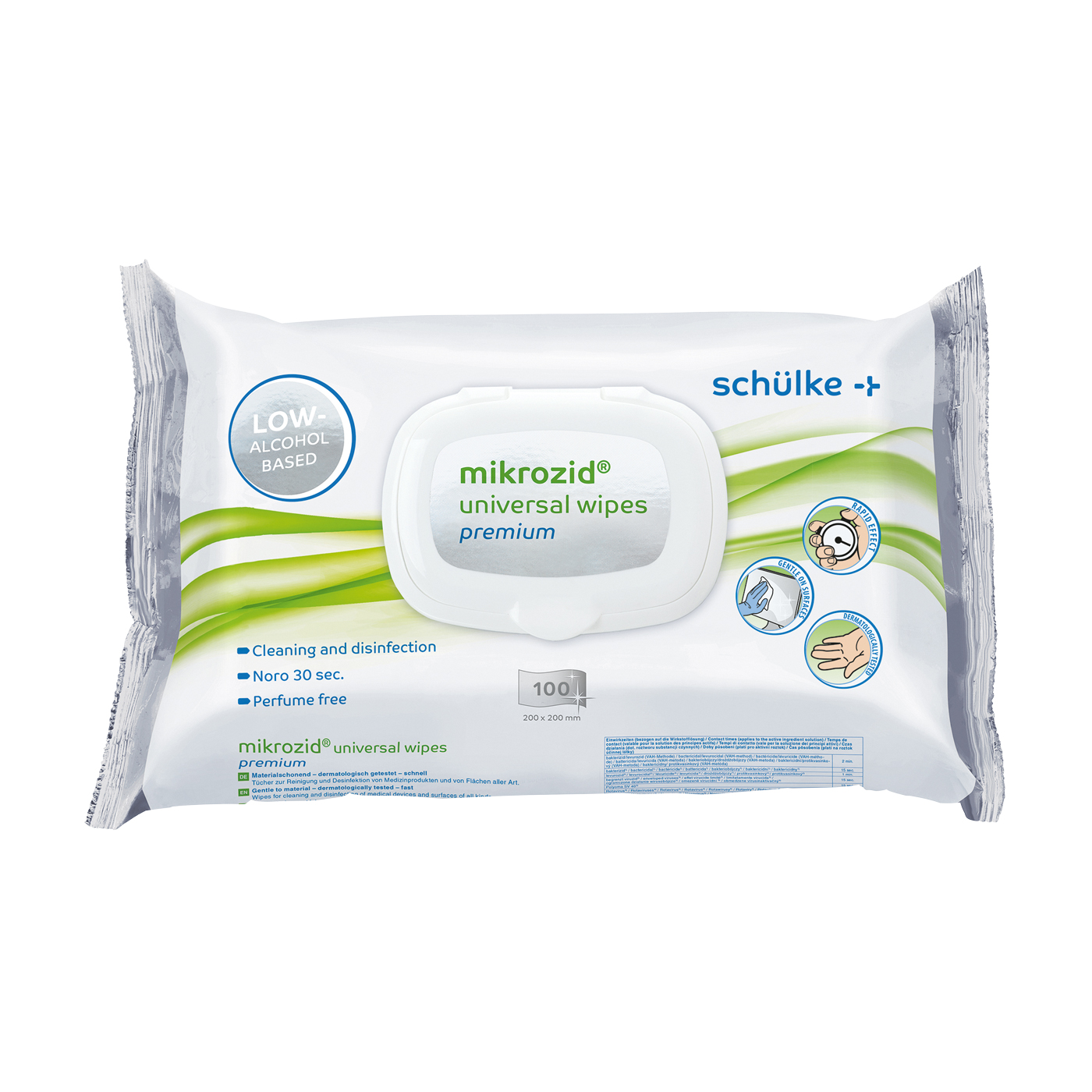 Schülke & Mayr mikrozid universal wipes premium Desinfektionstücher - 1 Pack