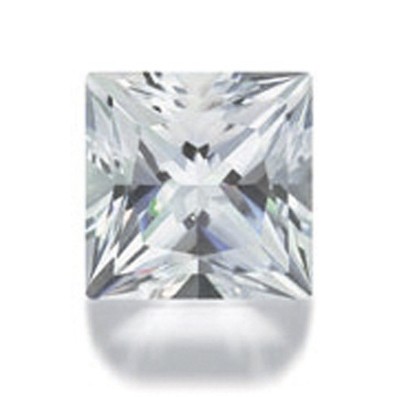 Topaz, Carré, White, Faceted, 3.00 x 3.00 mm - 1 piece