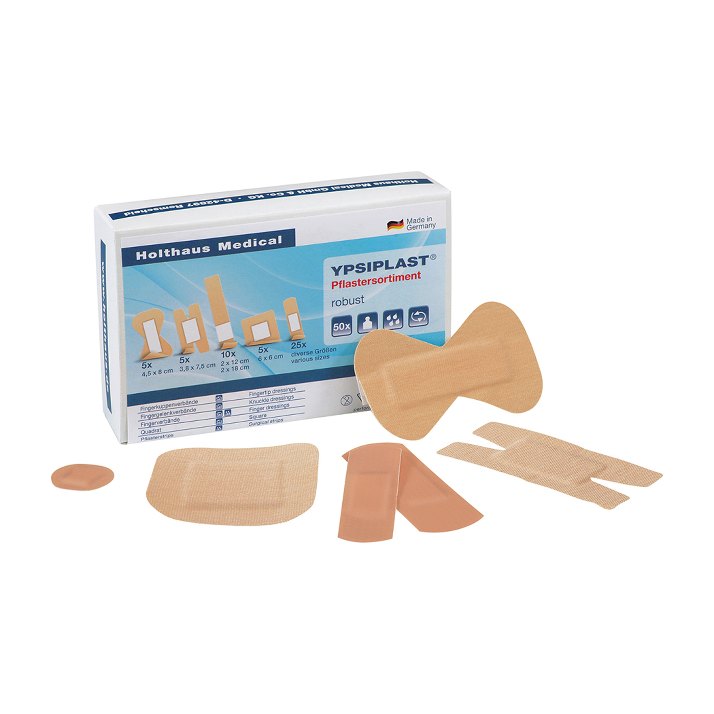 Ypsiplast plasters, 50-piece, beige - 50 pieces