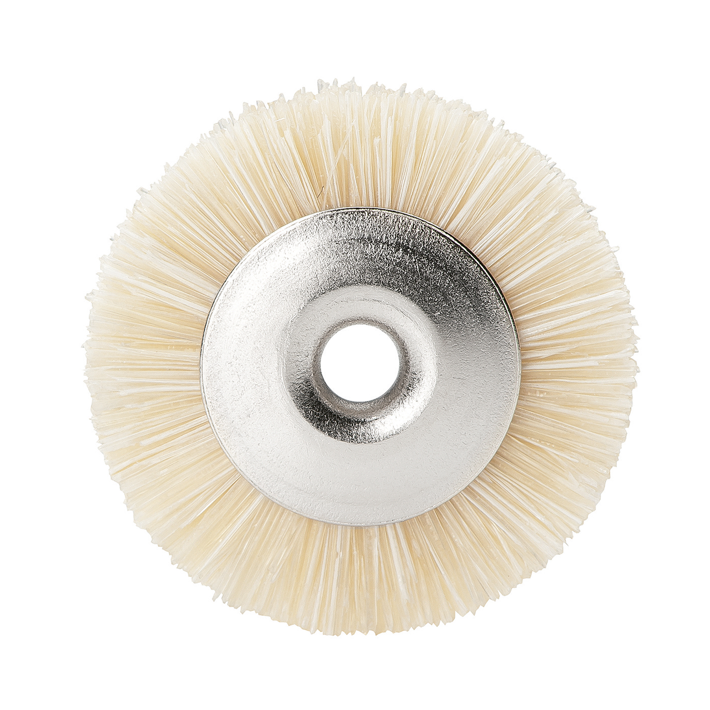 Mini Brushes, Wheels, Chungking, White, ø 17 mm - 12 pieces