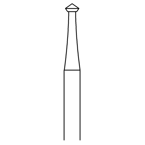 Doppelkegelfräser, Fig. 414, 90°, ø 2,0 mm - 1 Stück