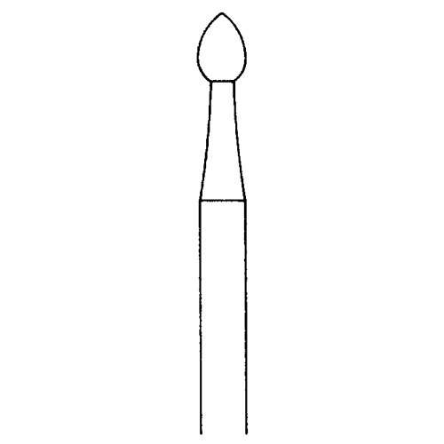 Knospenfräser, Fig. 6, ø 2,1 mm - 1 Stück