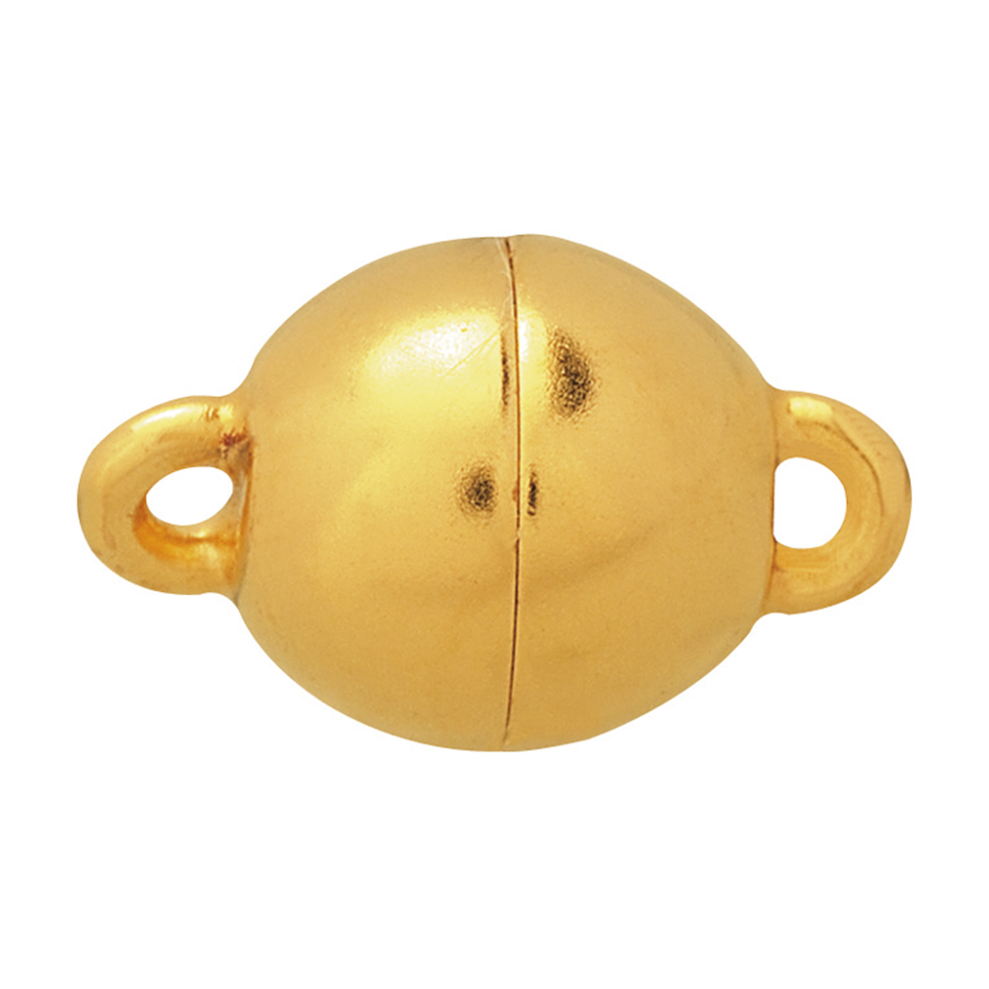 classicLine Magnetic Clasp,Ball,925Ag Gold-Pl. Polished,ø8mm - 1 piece