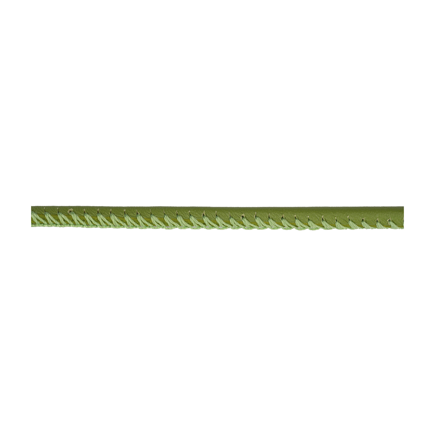 Lederband, apfelgrün, ø 3 mm, aus Kalbsleder - 1 m