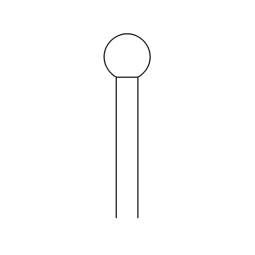 Wax Drill with 3 Cutting Edges, Fig. 260A, ISO 050 - 1 piece