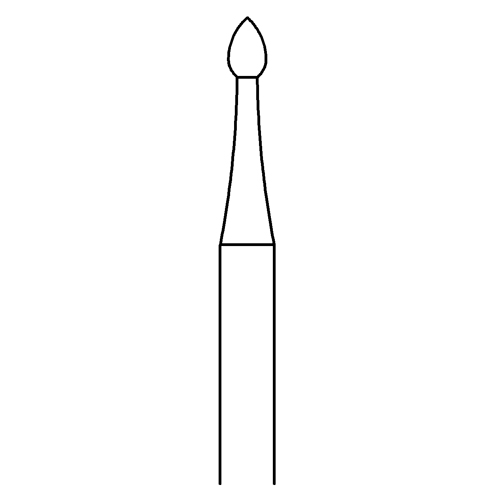 Knospenfräser, Fig. 6, ø 1,6 mm - 1 Stück