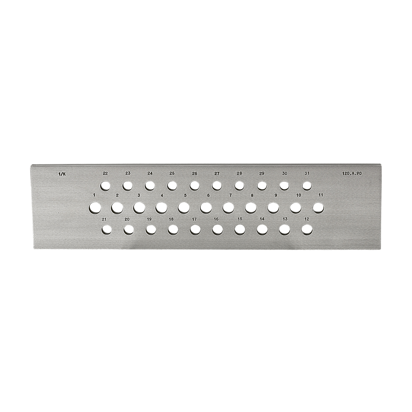 Draw Plate, Round, 20 Holes, 1.0 - 0.28 mm - 1 piece