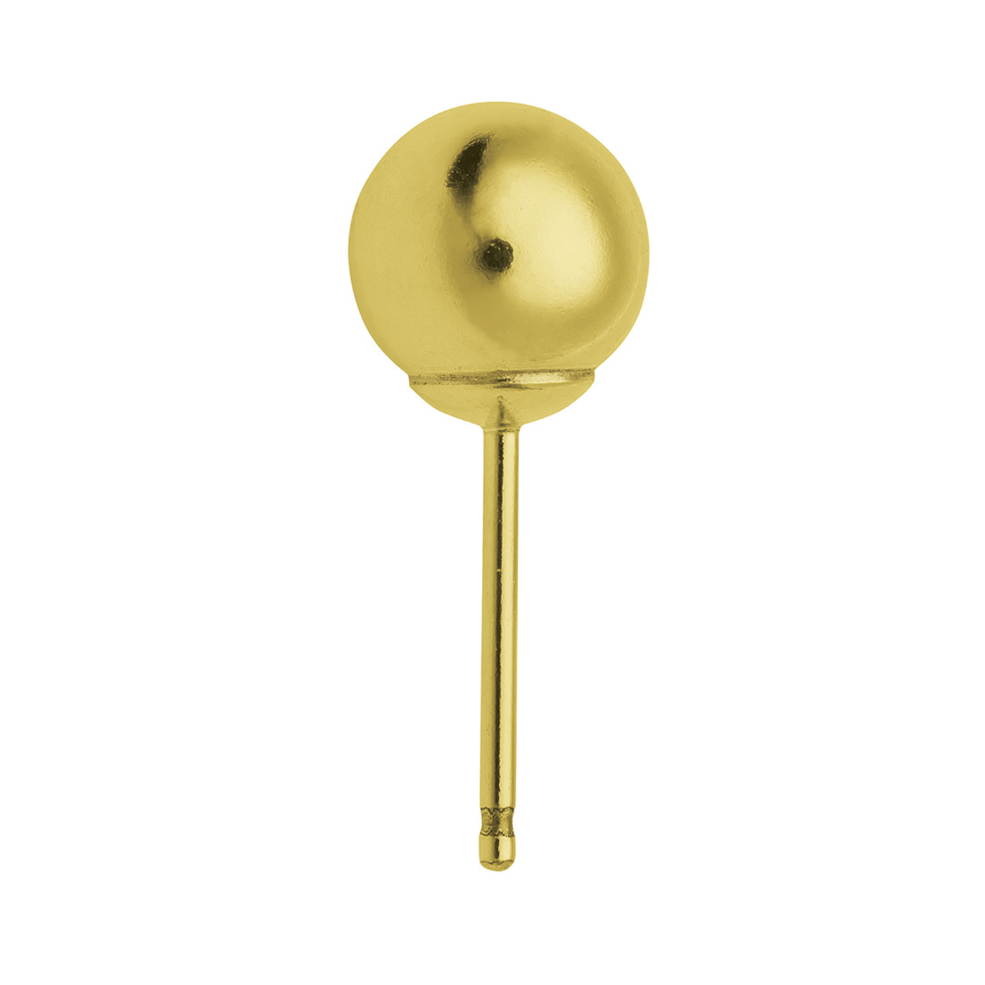 Ball Stud, Rolled Gold, ø 6 mm - 1 piece