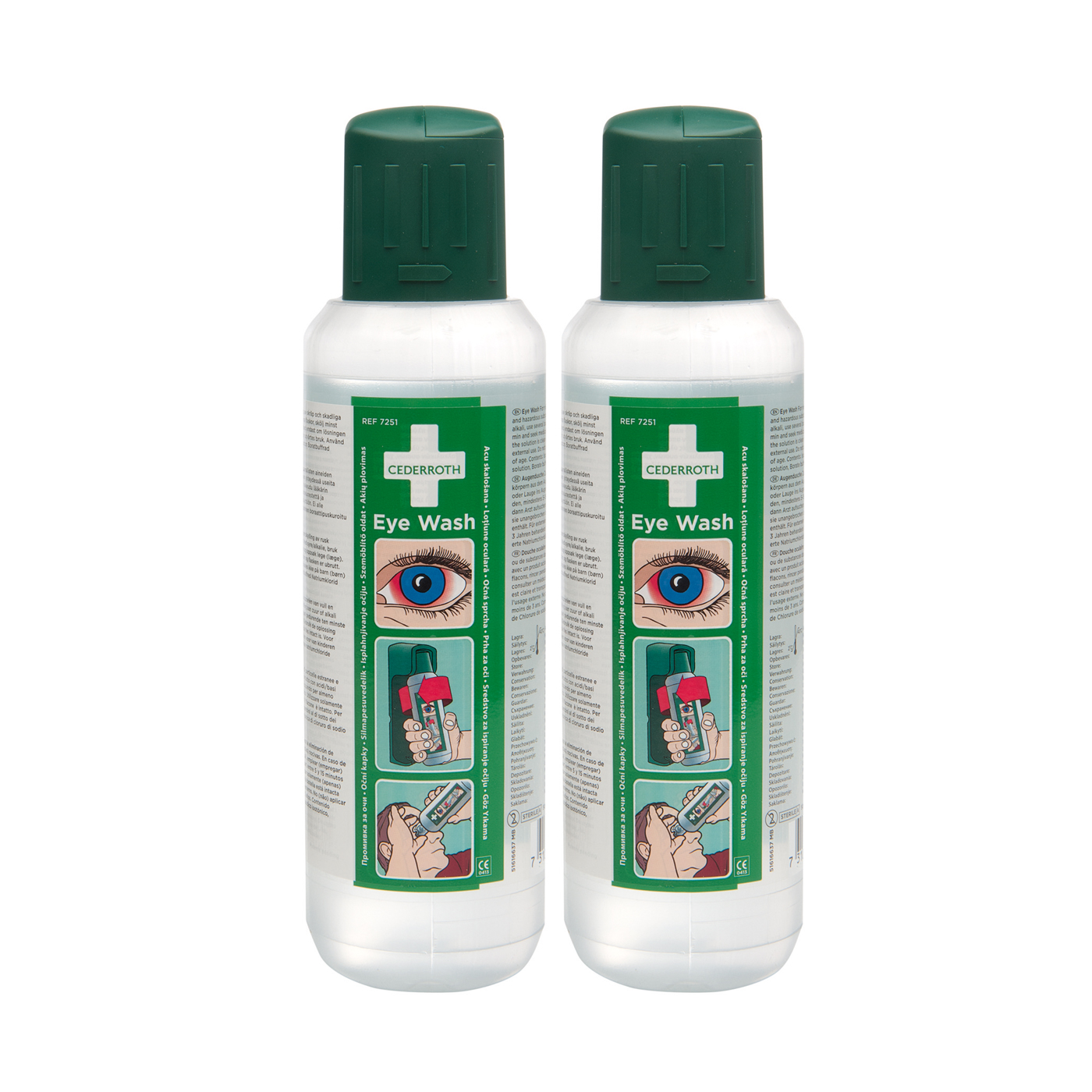 Eye Rinsing Bottles - 2 x 500 ml