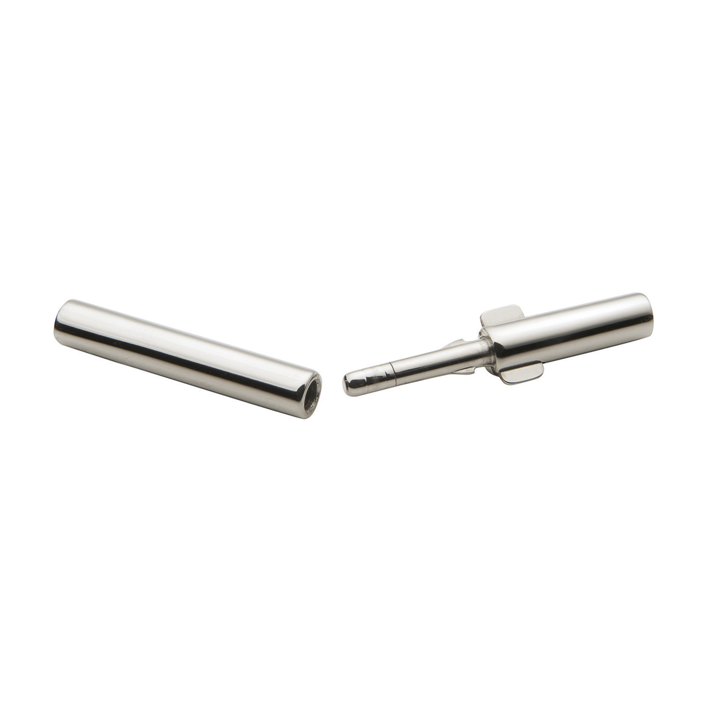 Double Clip Clasp, 750WG, ø 2.0 x 1.7 mm - 1 piece