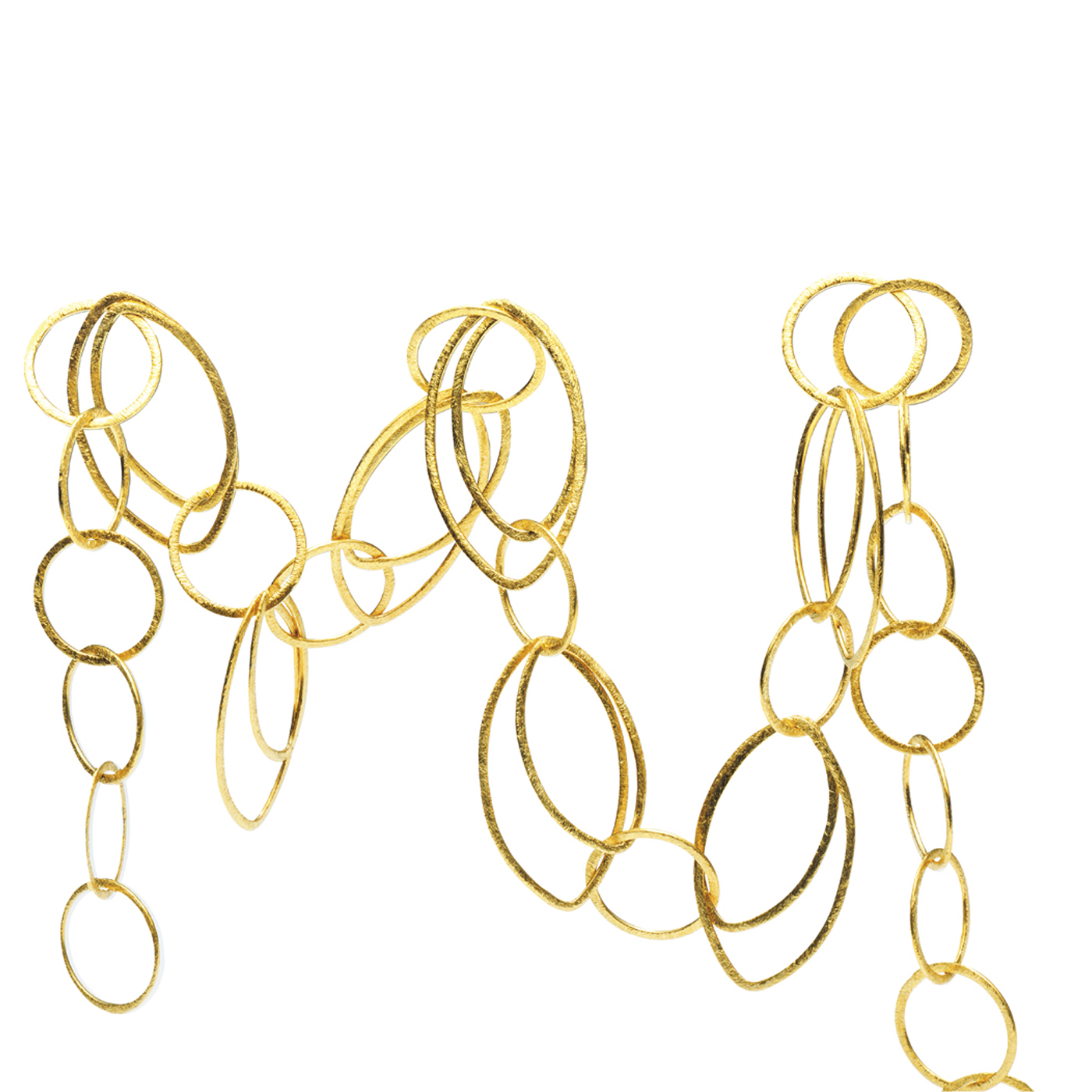 Loop-in-Loop Chain, 925Ag Gold-Plated - 1 m