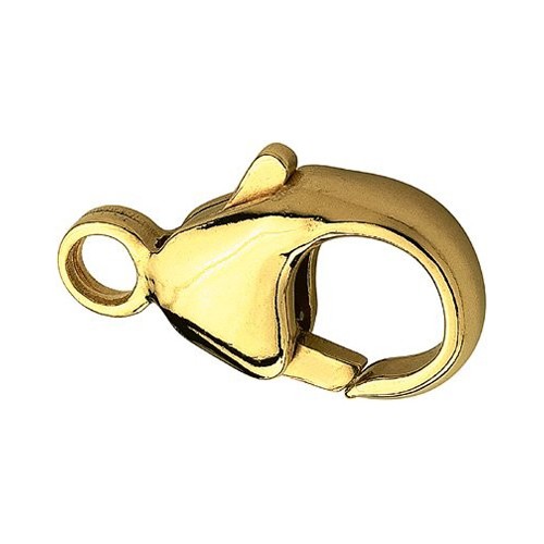 Lobster Clasp, 750G, 11 mm, Pressed - 1 piece