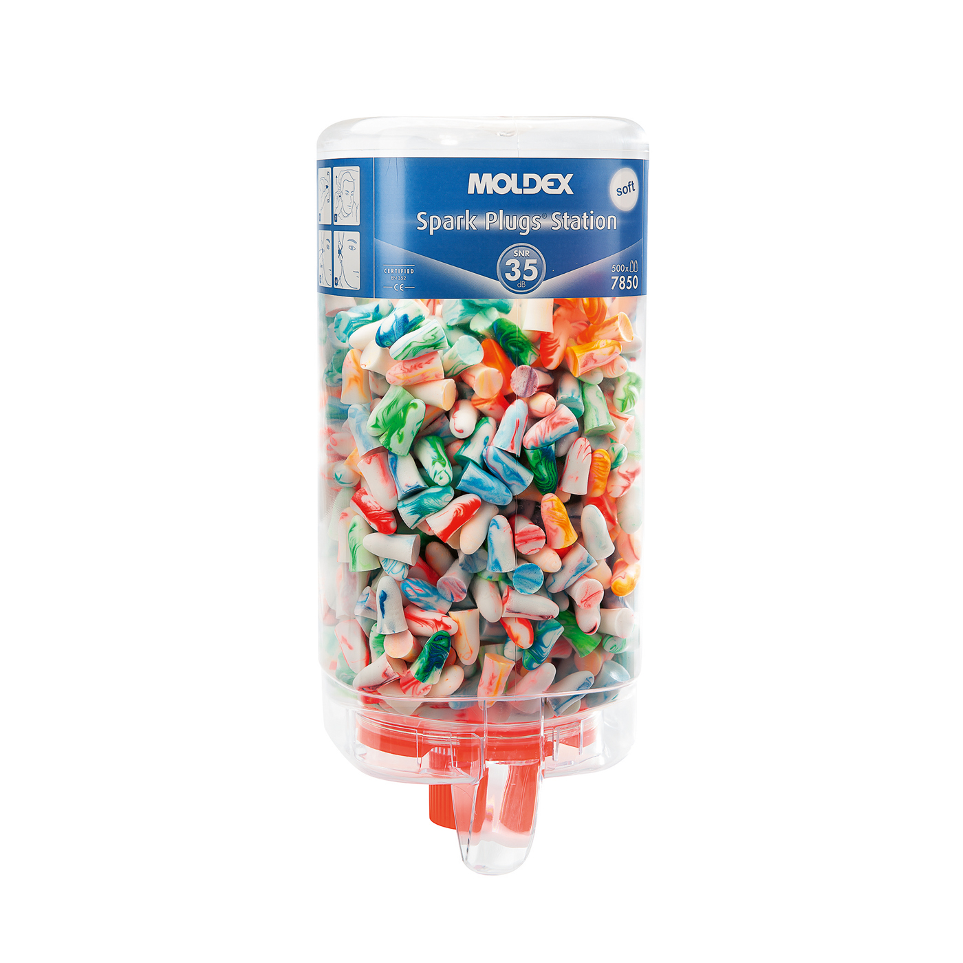 Spark Plugs Dispenser, with 500 Pairs of Earplugs, Big - 1 piece