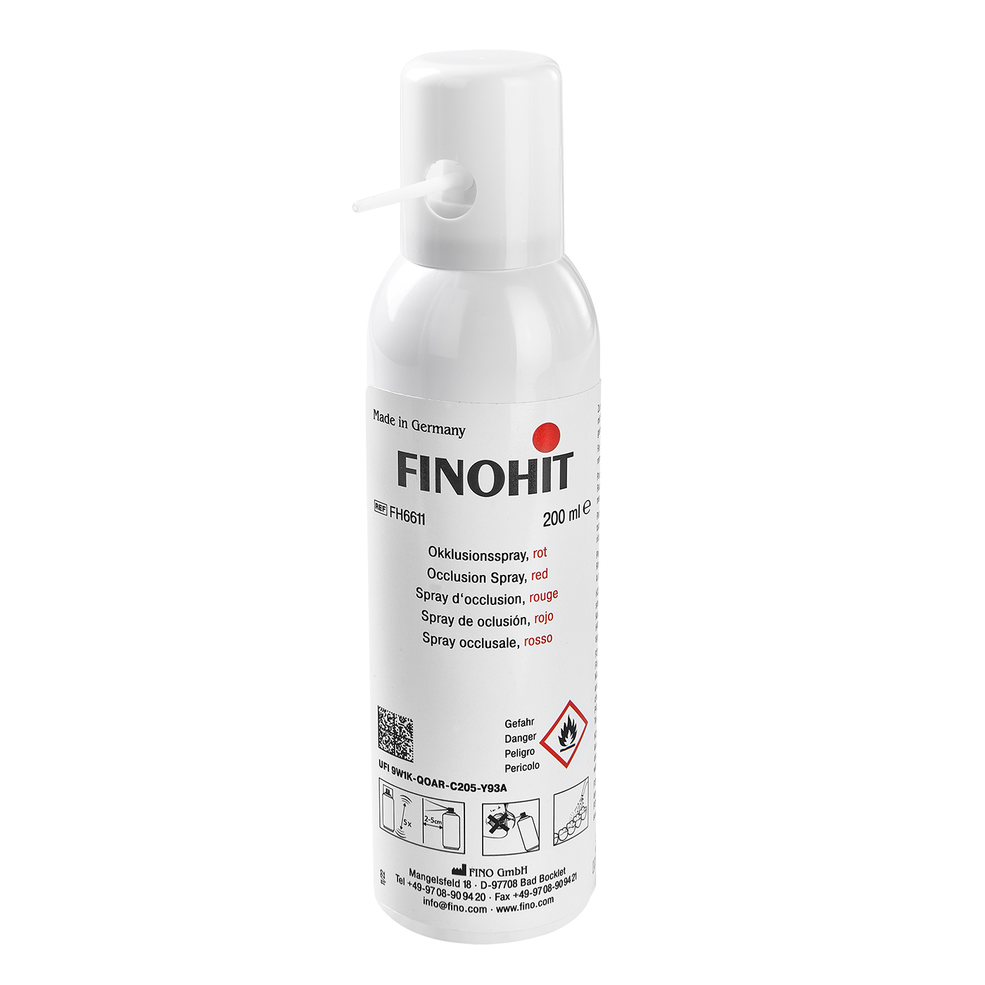 FINOHIT occlusion spray, neon red - 200 ml