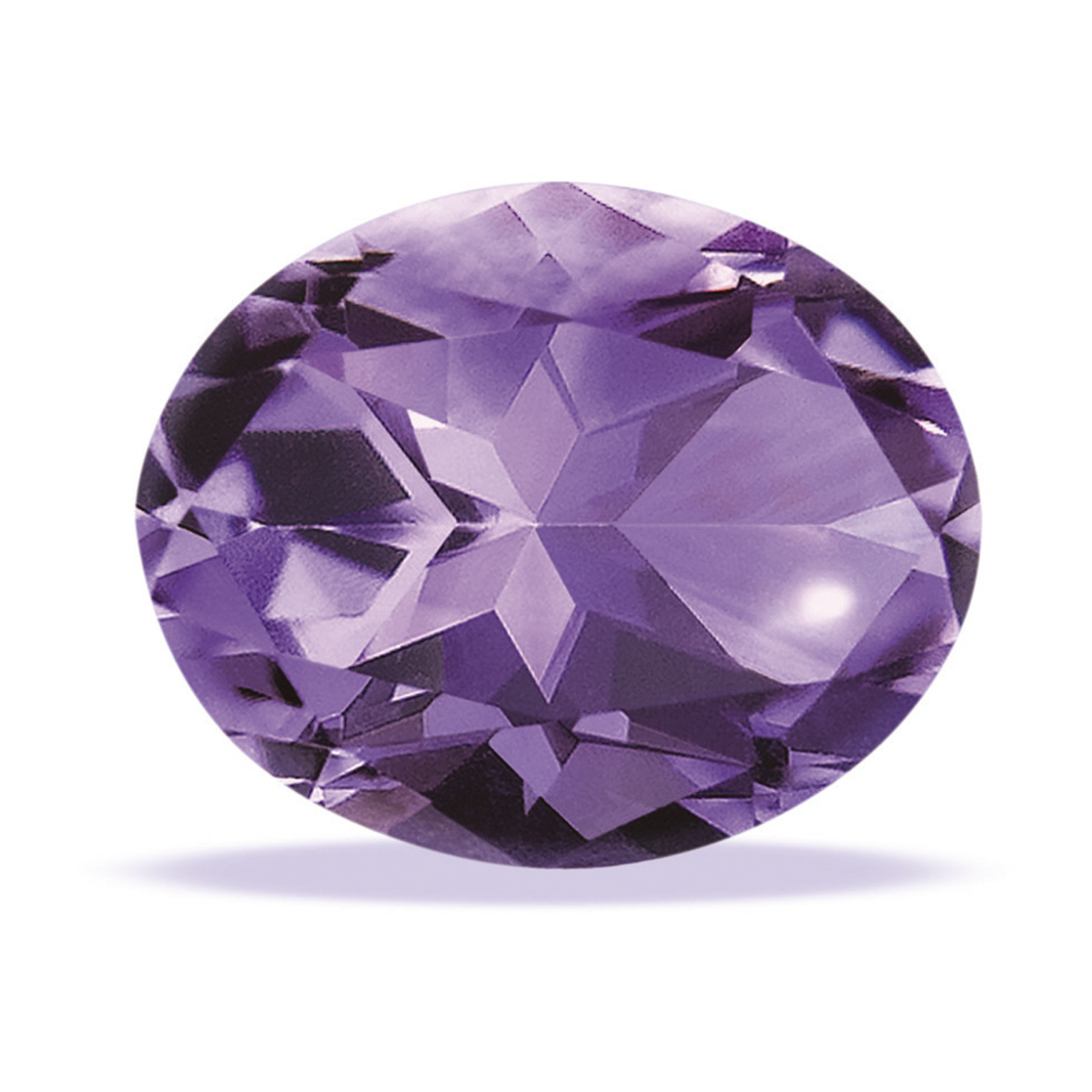 Amethyst, Violet, 5.0 x 3.0 mm, Oval Cut - 1 piece