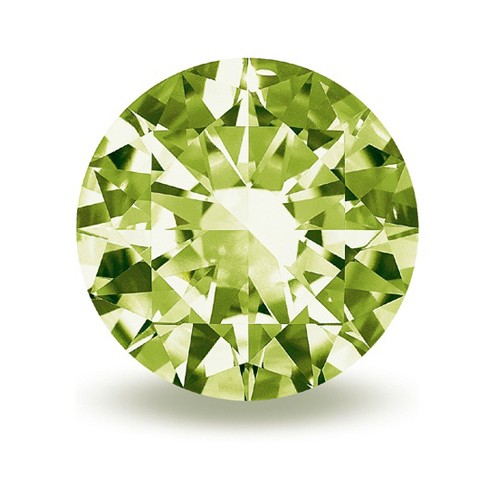 Zirconia, Light Green, Brilliant Cut, ø 20.00 mm - 1 piece