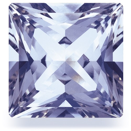 Swarovski Zirkonia, carré, facettiert, lavendelblau, 20 x 20 mm - 1 Stück