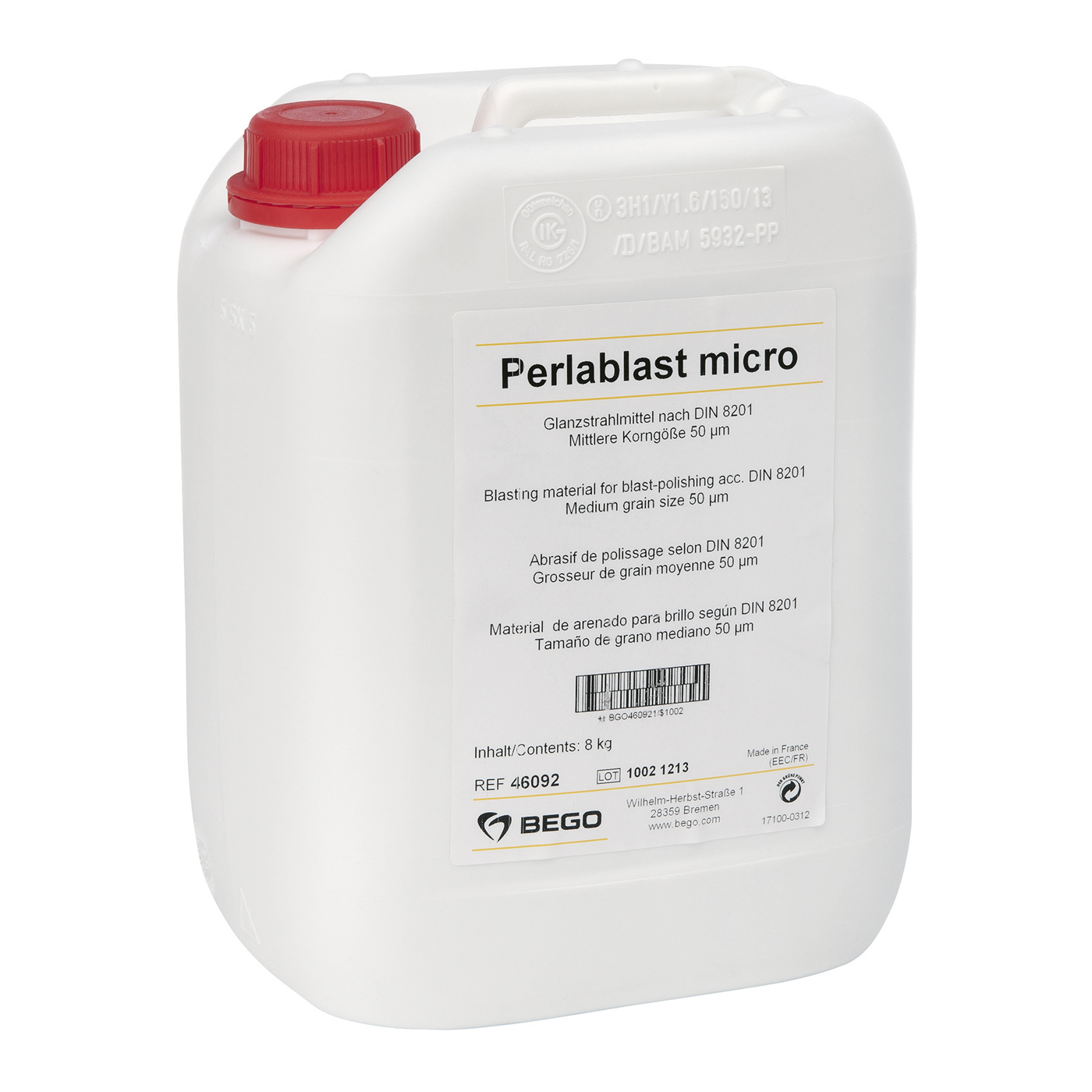 Bego Perlablast Strahlmittel, 50 µm, micro - 8 kg