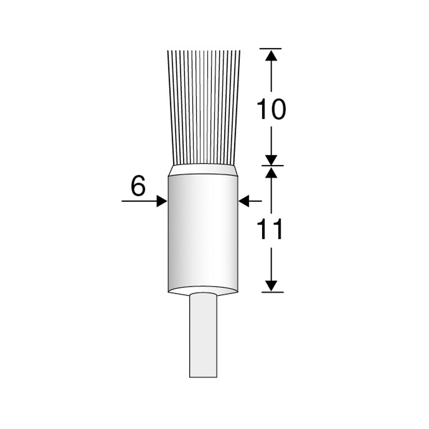 Hatho Messingdraht-Miniaturpinsel - 1 Stück