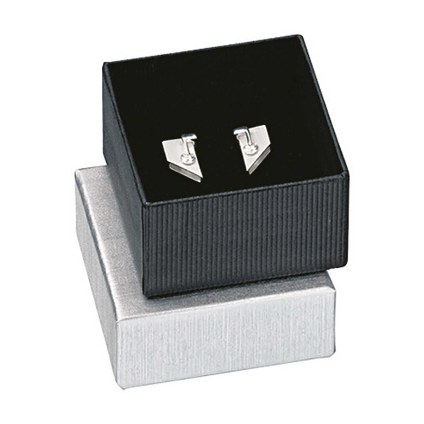 Jewellery Packaging "Alu-Elle", Alu Black, 50 x 55 x 32 mm - 1 piece