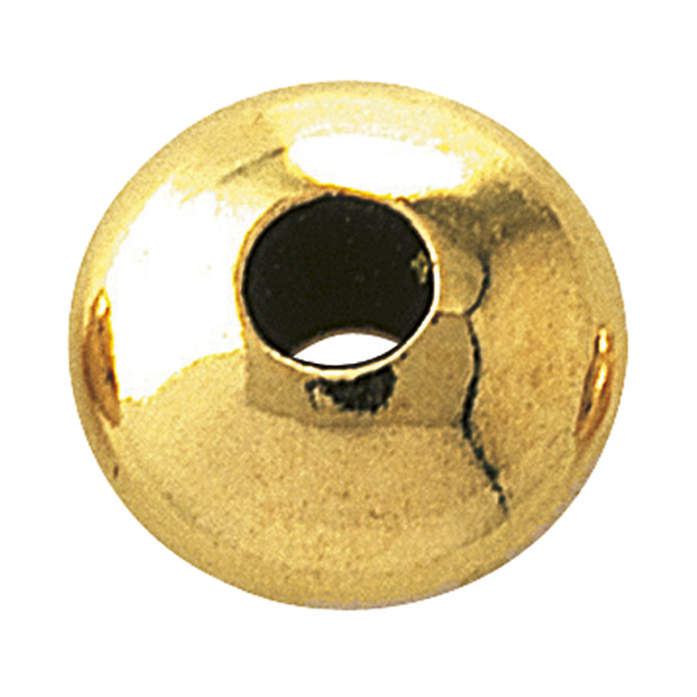 Lense, Rolled Gold Polished, ø 4.5 x 3 mm - 1 piece