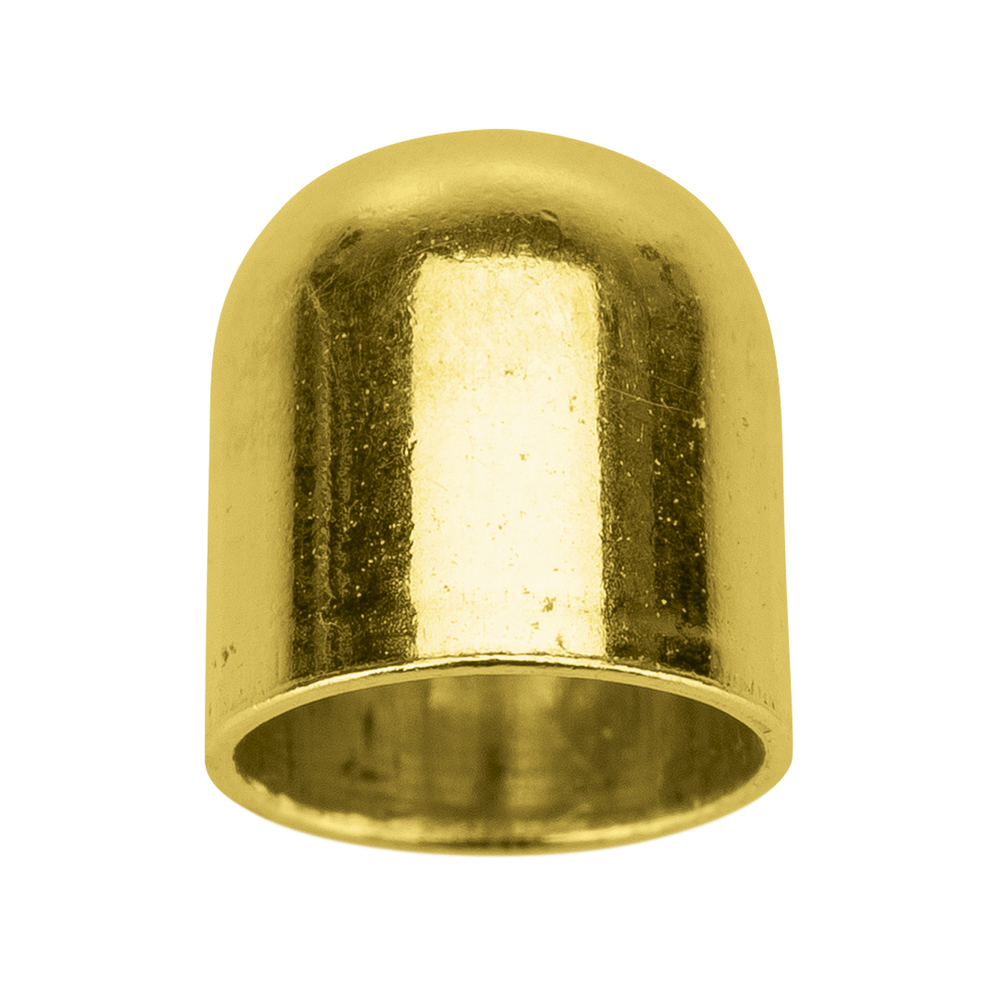 Endkappe, 925 Ag vergoldet, ø 4,1 mm, ohne Öse - 1 Stück