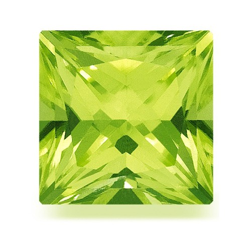 Swarovski Peridot, Princess, facettiert, grün, 2 x 2 mm - 1 Stück