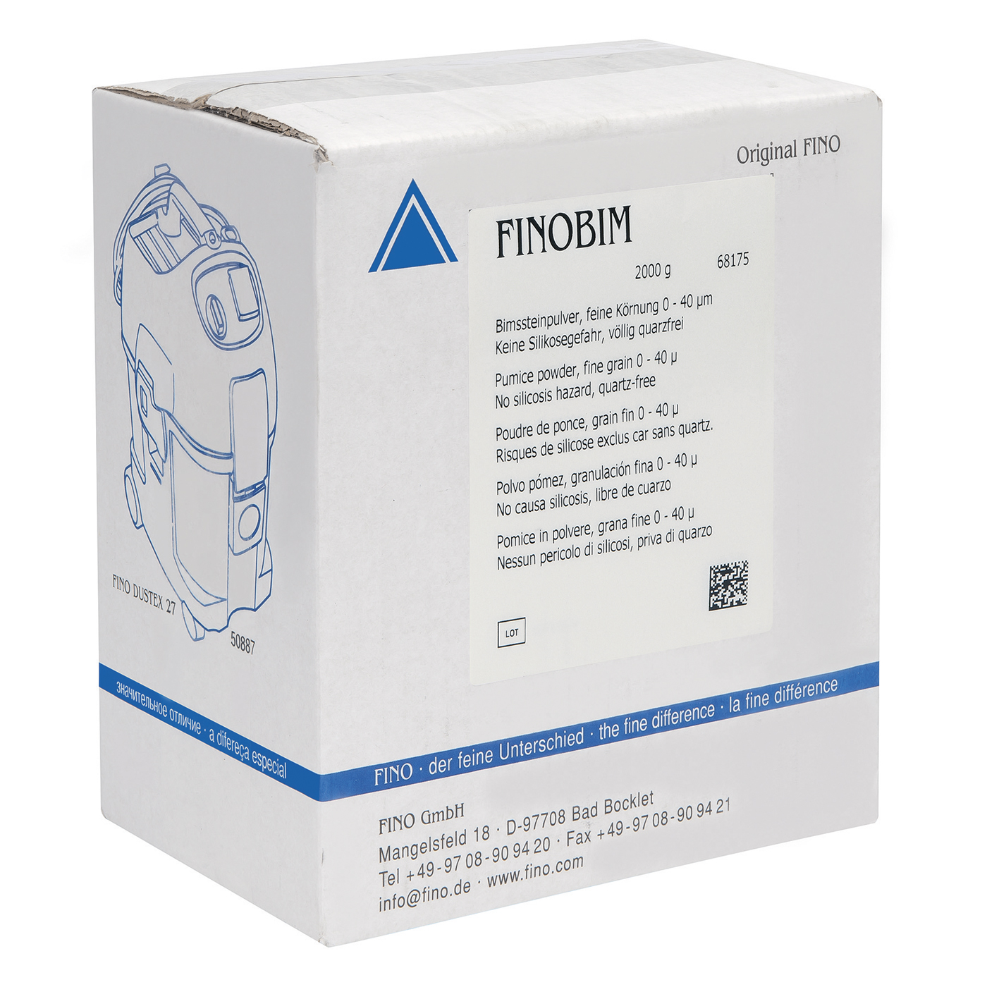 FINOBIM Bimssteinpulver, fein - 2000 g